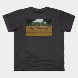 Zebras Gathering Kids T-Shirt